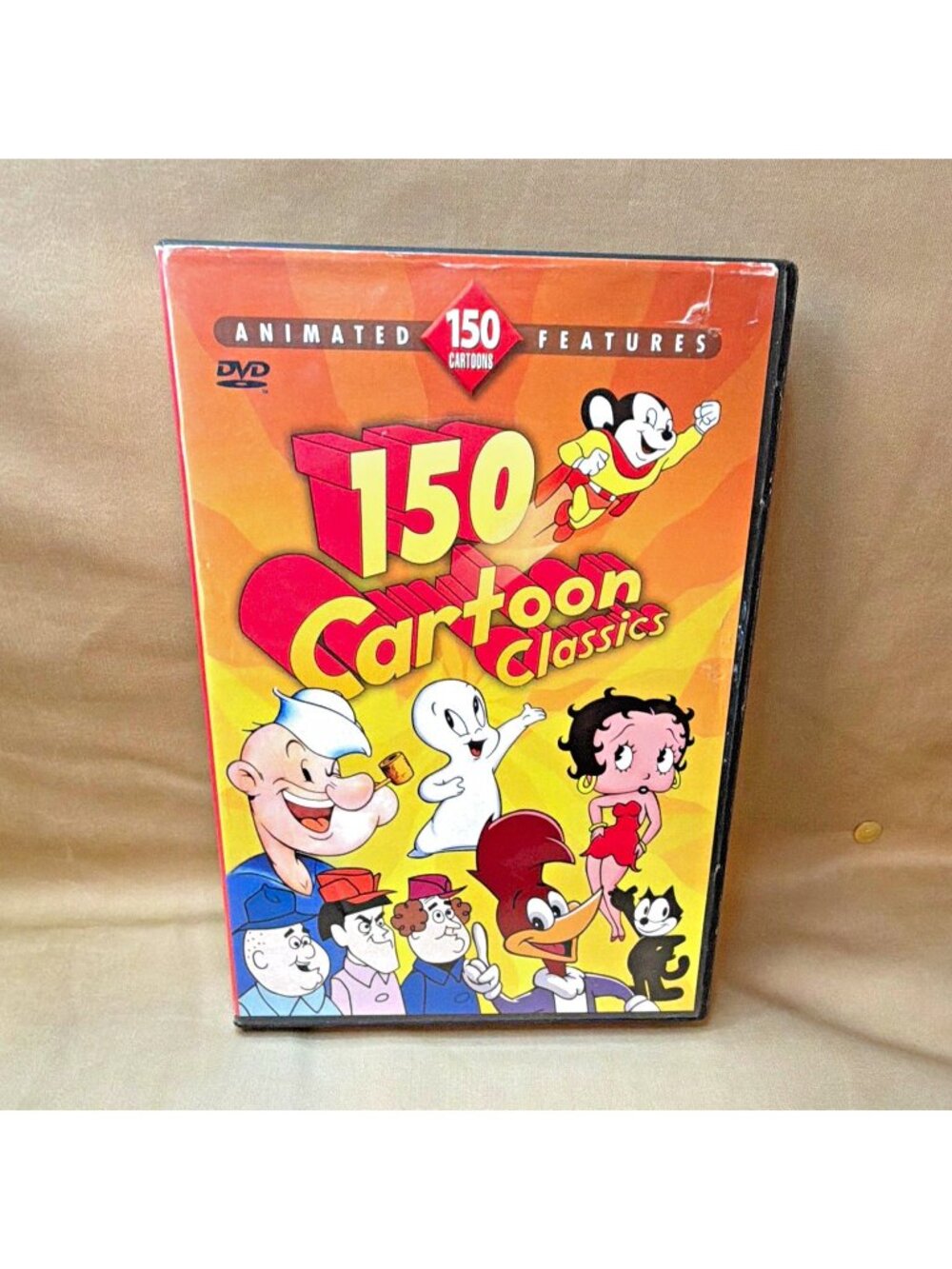 150 Cartoon Classics DVD 3 Disc Compilation Mill Creek Betty Boop Felix Popeye